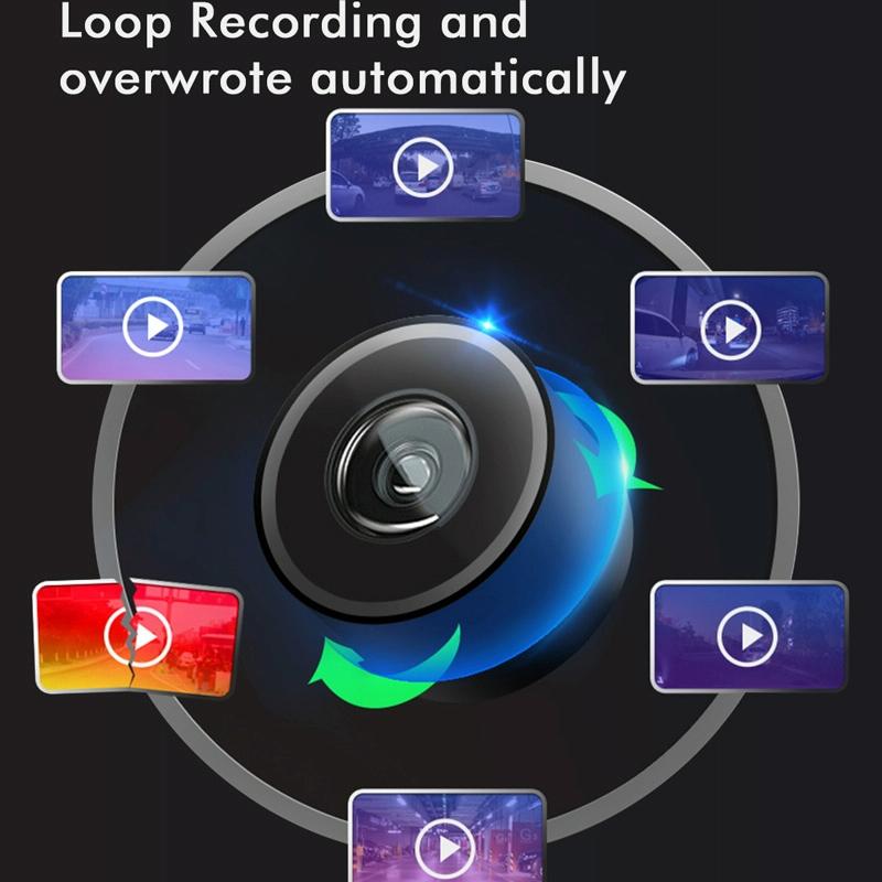 Large 9.66 Dual-Record Driving Recorder With 2K Touch Screen And Parking Video Reversing Image-1915197715638259720