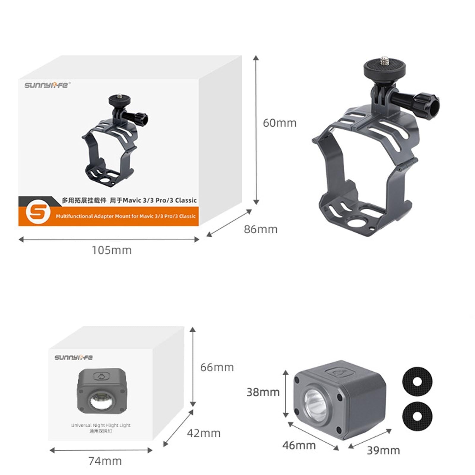 Camera Mount For Mavic 3 Pro / Classic & Insta360 X3-1915198353382182914