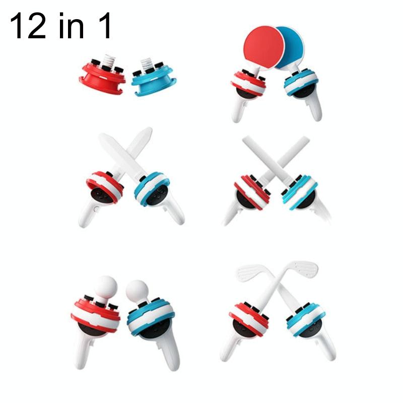 Complete 12-Piece Controller Grip Set For Meta Quest-1915196920050094080