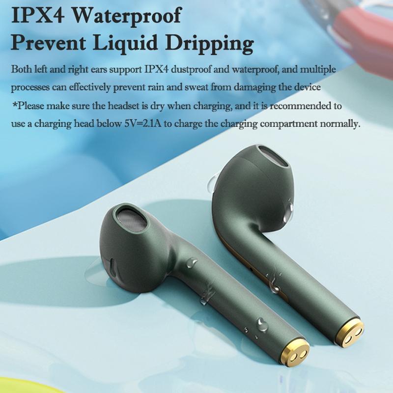 Wireless In-Ear Earphones With Long Battery Life - Bluetooth 5.0 Blue-1915196867487076356