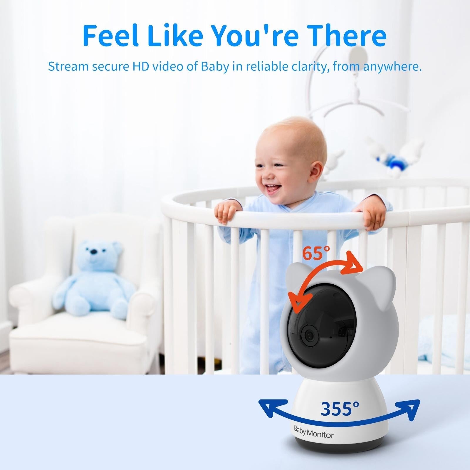 Wireless Hd Baby Monitor With 5 Screen-1915197825285754885