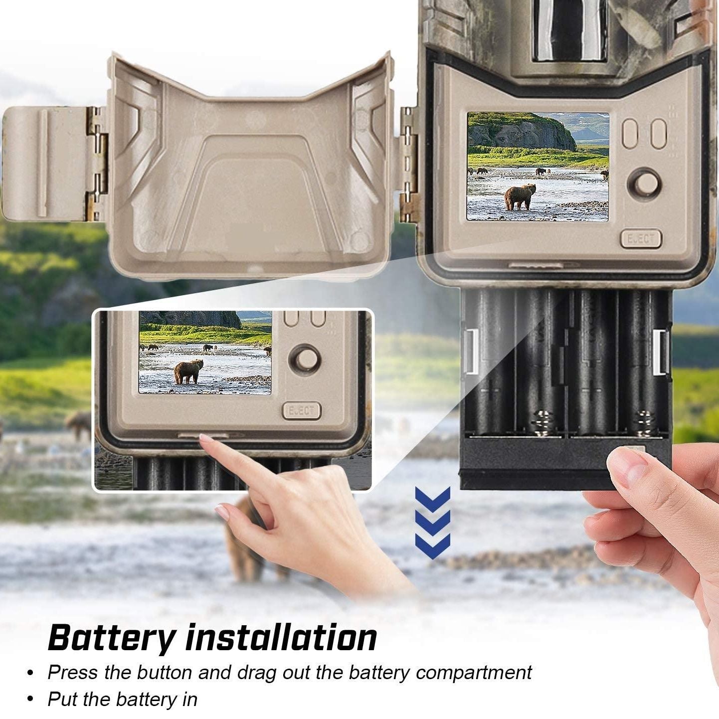 20Mp 2K Wildlife Hunting Trail Camera With Night Vision And 4G Cellular Surveillance-1915198304552095750