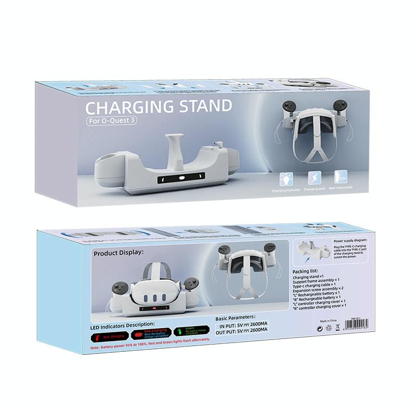 Gray Wall Mount For Meta Quest 3 Vr Helmet Charging-1922443422262759426