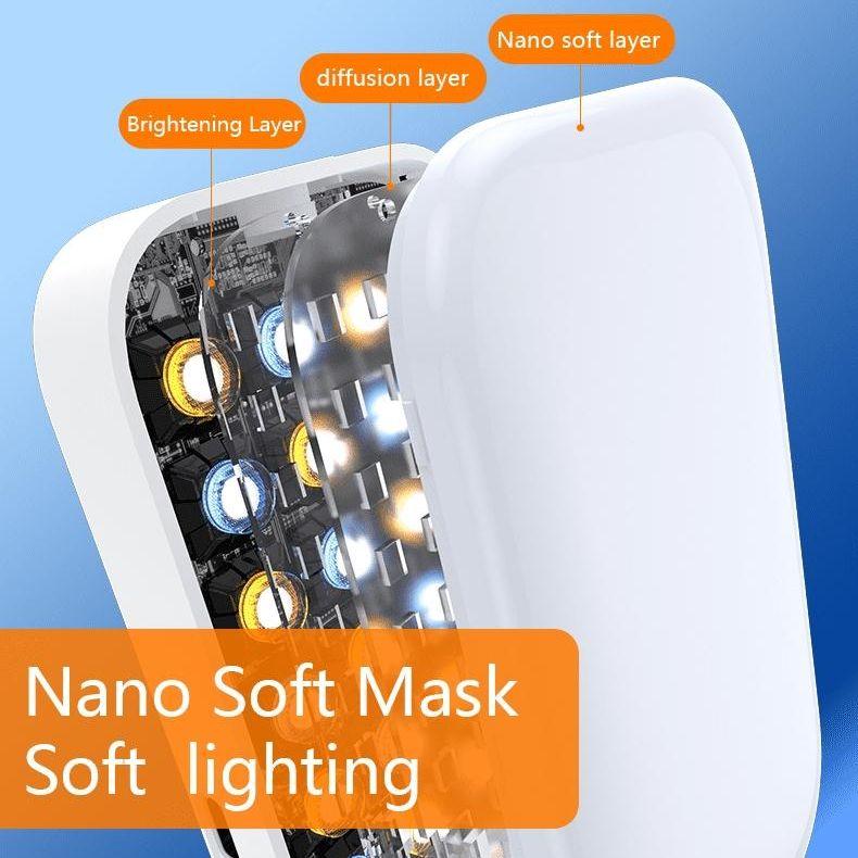 Mini Rgb Fill Light With Phone Holder - White-1915196901762928645