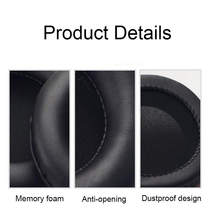2-Pack Somic G941 Headphone Ear Cushion Replacement In Black Leather-1915196967168905221