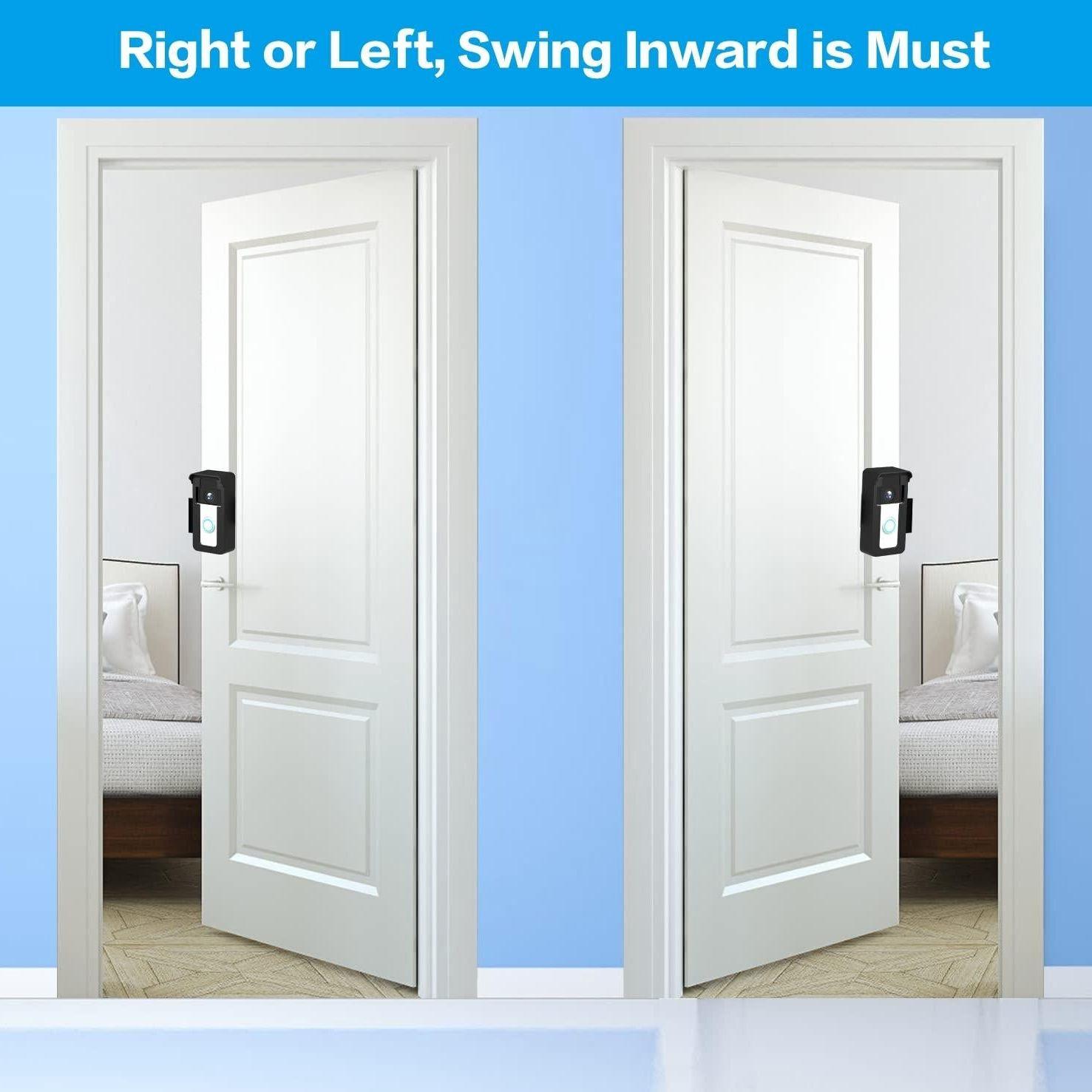 Universal Anti-Theft Overhead Bracket For Blink / Google Ring Doorbell - Adjustable-1915197882428952585