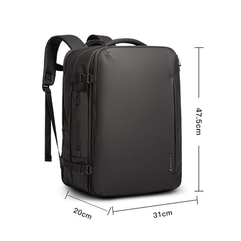 Men Waterproof Double Shoulder Backpack-1915196831726440449