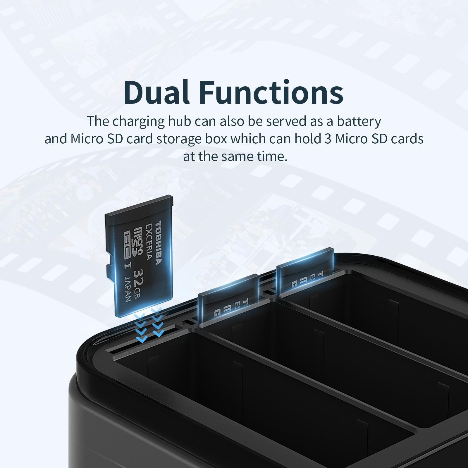 3-Slot Battery Charger Hub For Magisn - Compact & Efficient-1915197482262990855
