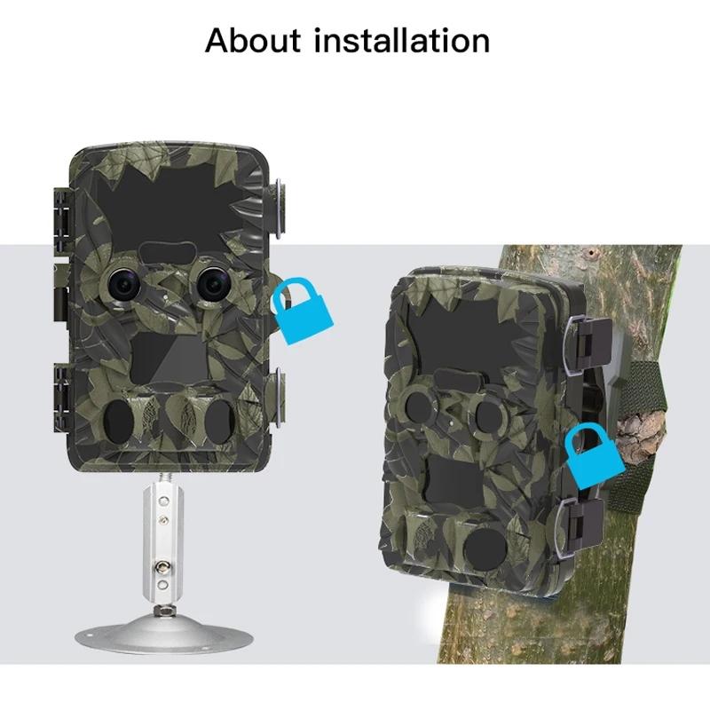 Outdoor Camouflage Dual Lens Infrared Camera With 4K Resolution And Night Vision-1915196926748397572