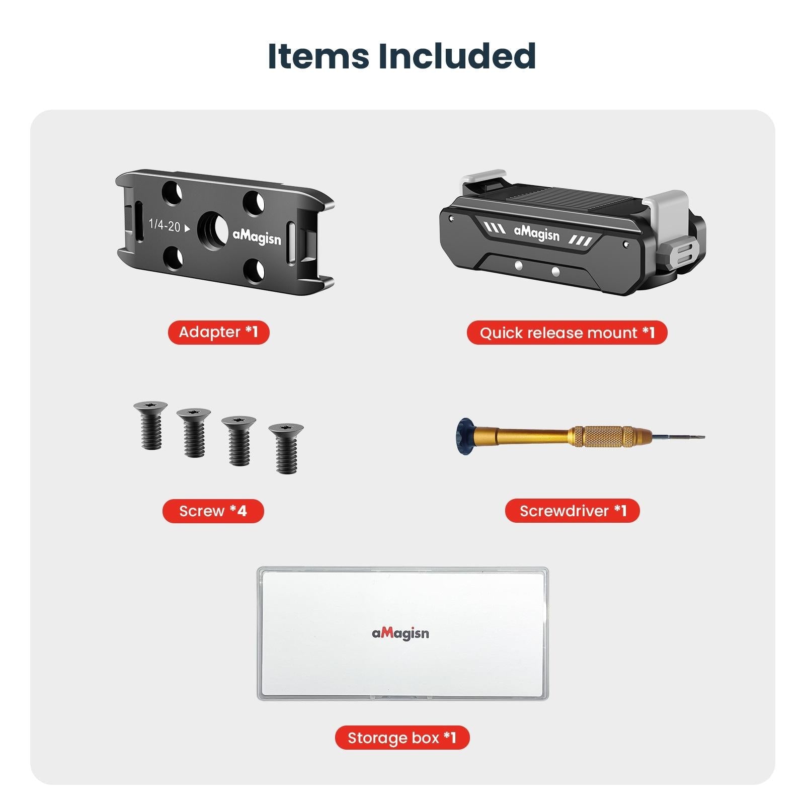 Magisn Magnetic Kit For Gopro Hero12 / 11 / 10 / 9 - Metal Absorption-1915198061840306180
