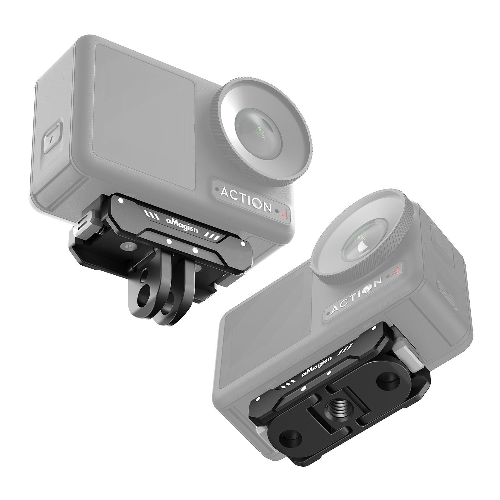 Quick Release Magnetic Camera Mount For Dji Action 4 / 3 - Amagisn-1915197105161506817