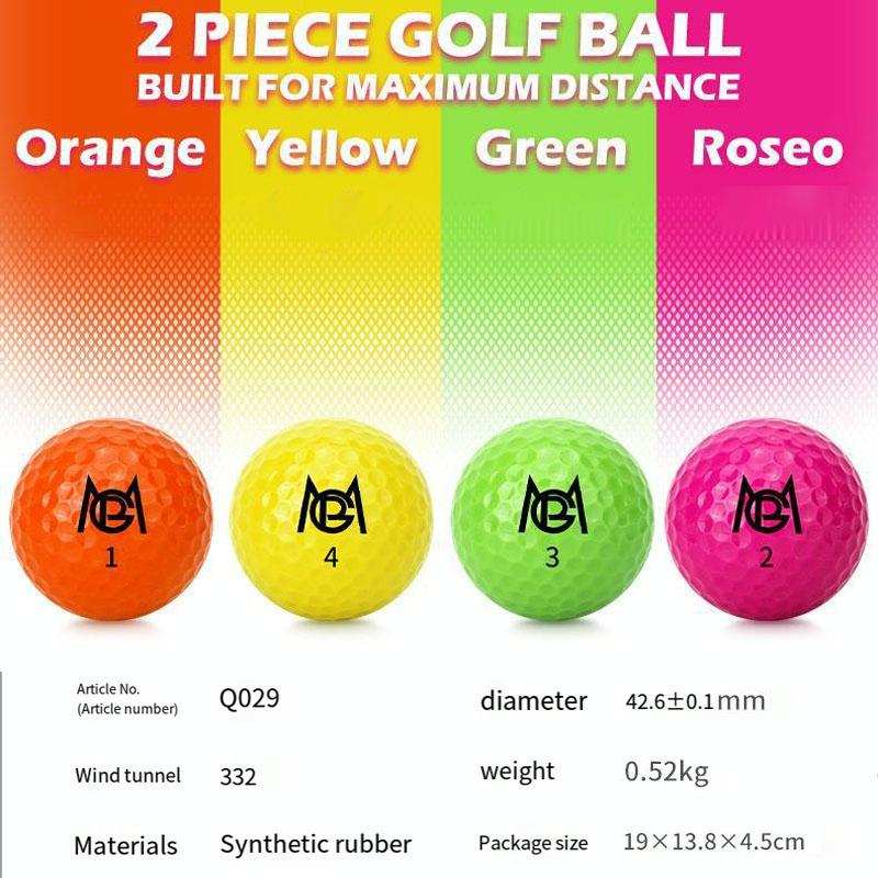 12-Pack Double Layer Golf Practice Balls - Colourful Competition Set-1915196994066976769