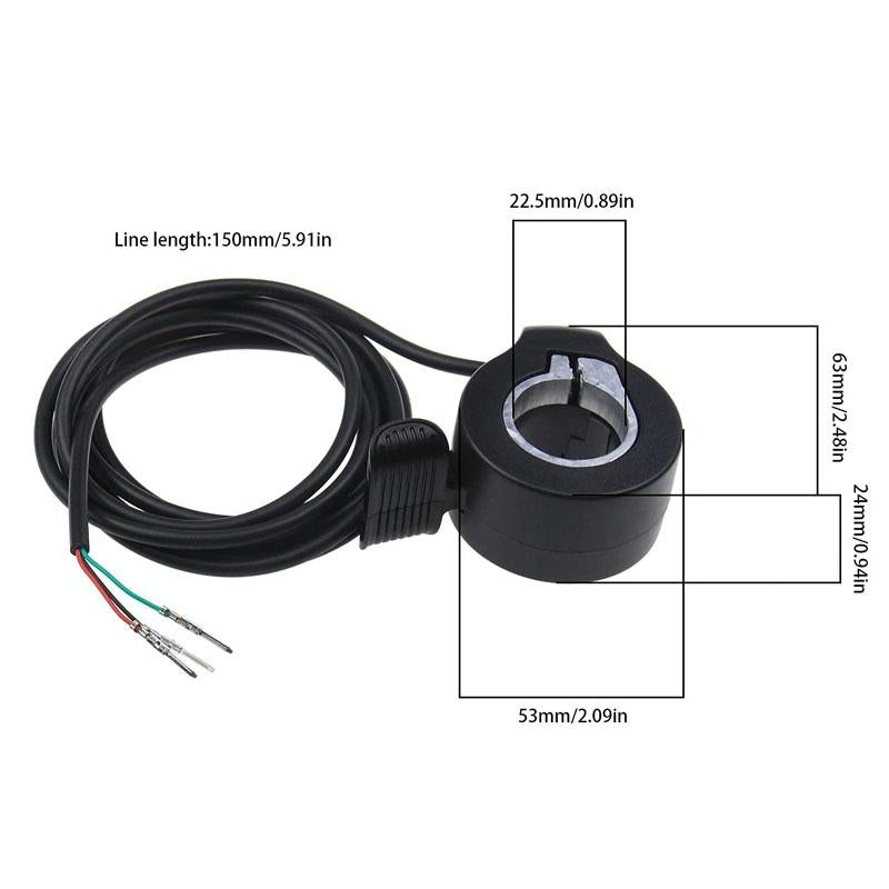 Universal Electric Scooter Thumb Throttle Accelerator - Hall Sensor-1964932197018374147
