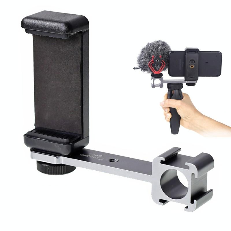 Three-Headed Hot Boot Adapter For Gimbal With Led Mic Mount-1915197575703695360