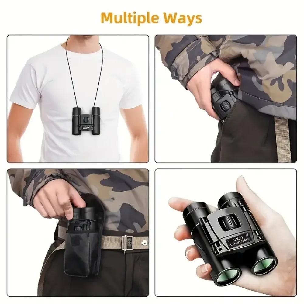 High-Power Mini Binoculars For Low-Light Night Vision 8X21-1915198326479917062