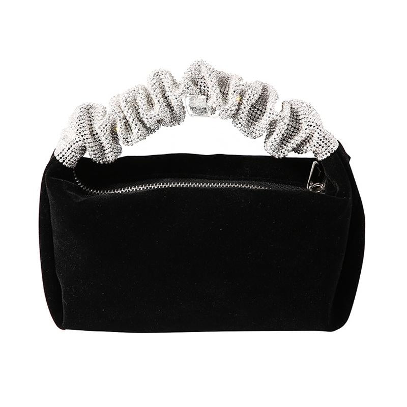 Black Evening Clutch Bag For Women - Perfect For Banquets-1964932185702141959