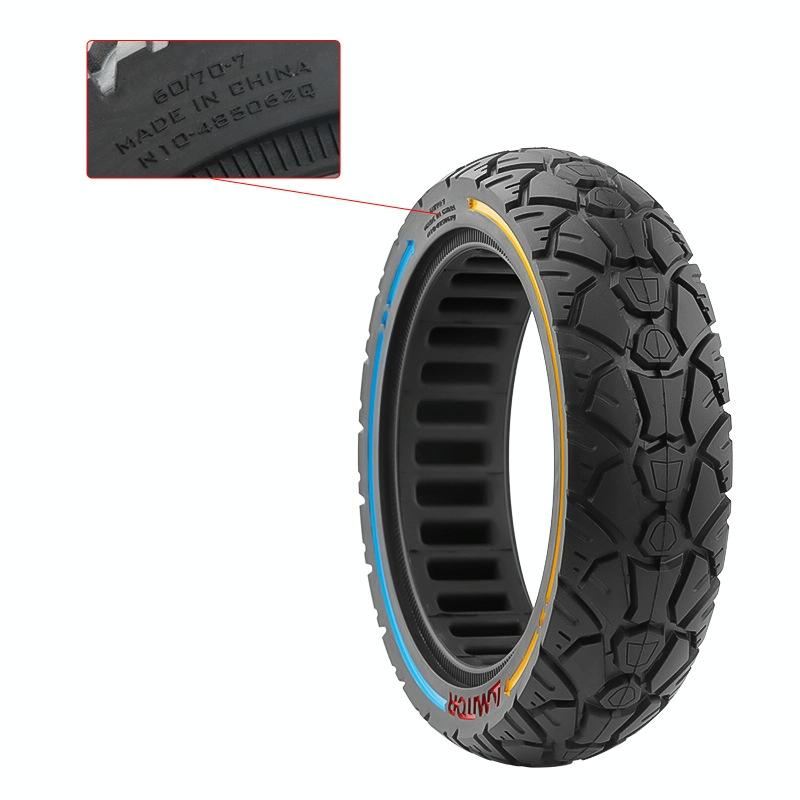 10X2.5-7 Universal Solid Tire Electric Scooter - Colourful-1964932189741256708
