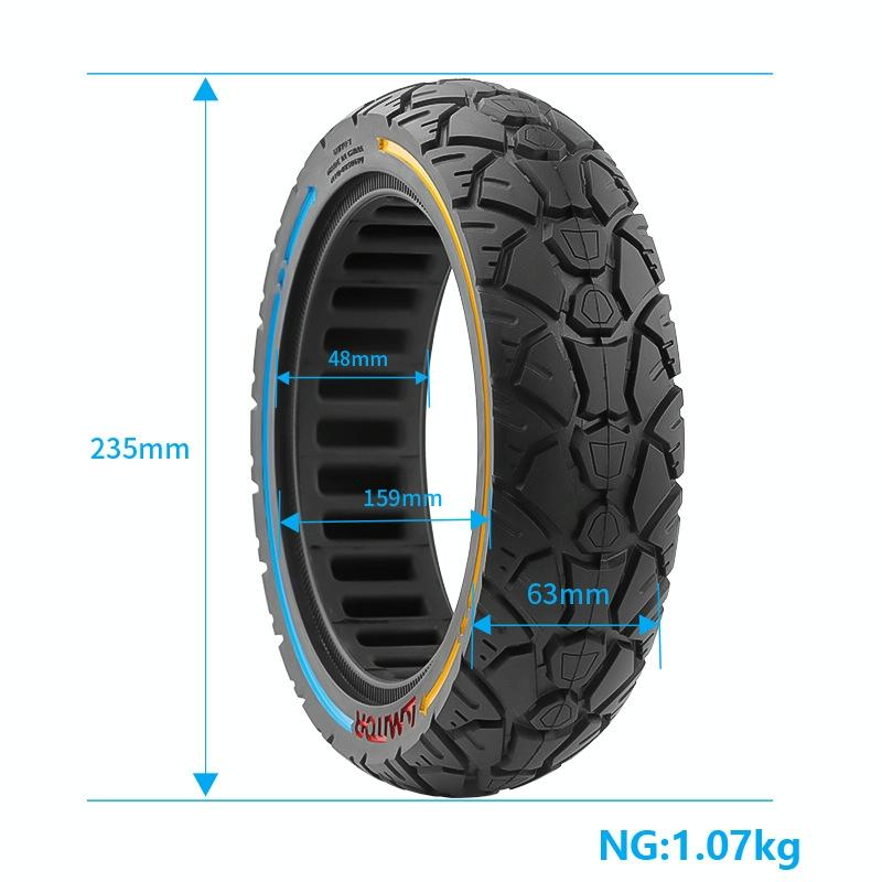 10X2.5-7 Universal Solid Tire Electric Scooter - Colourful-1964932189741256709