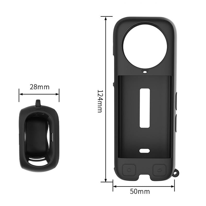 Black Silicone Case For Insta360 X4 Ox4-Jst-Cy Body-1915196819126751239