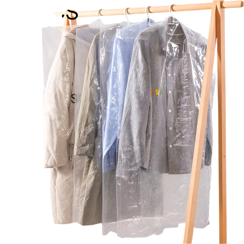 100 Disposable Transparent Dust Bags - 55X80Cm - Pp 4 Wires-1964932344771121152