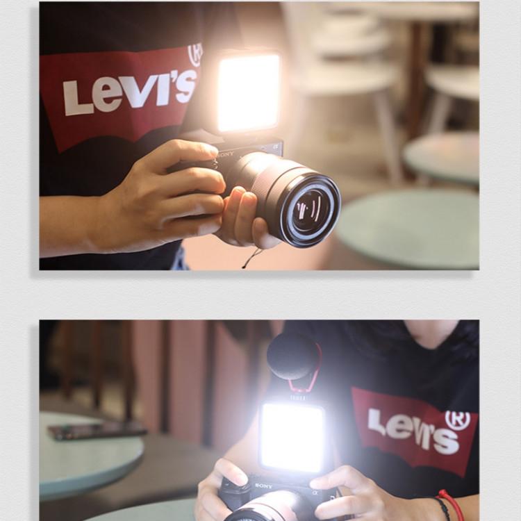Portable Triple Hot / Cold Shoe Fill Light For Shooting And Recording-1964932357085597701