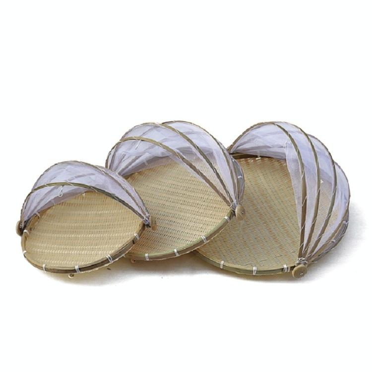 Small Round Bamboo Woven Dustpan Basket For Household Storage - 30Cm-1915197987726954500