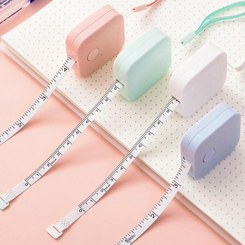 Compact Leather Measuring Tape - 1.5M Mini Cute Portable-1964932180551536640