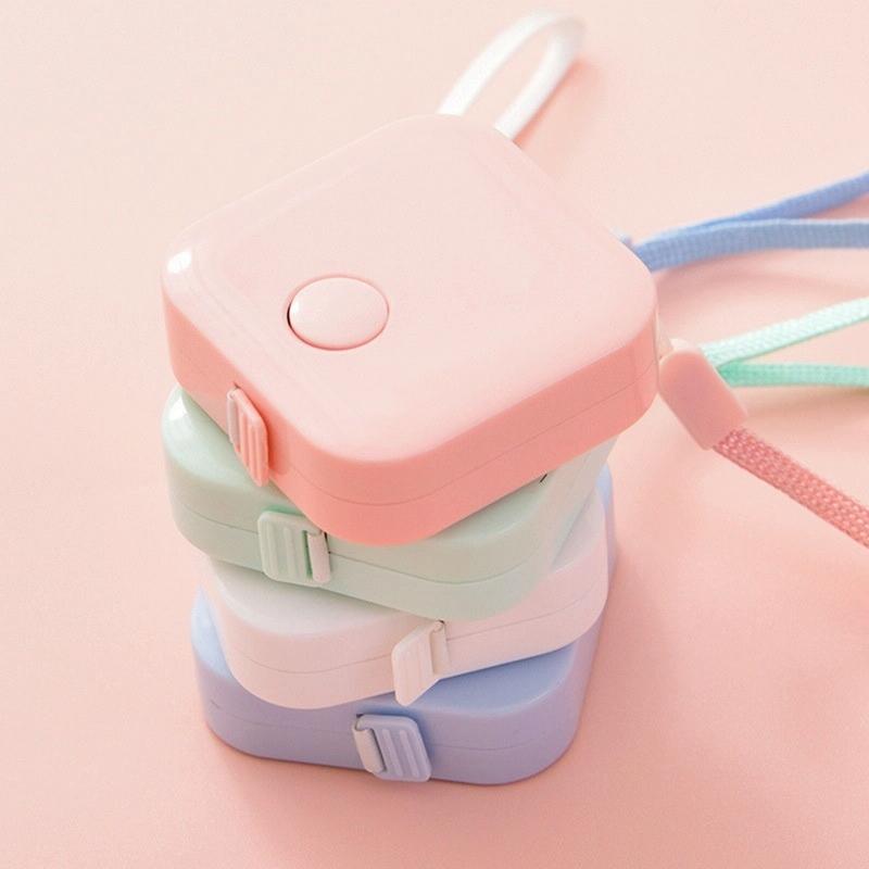 Compact Leather Measuring Tape - 1.5M Mini Cute Portable-1964932180551536643
