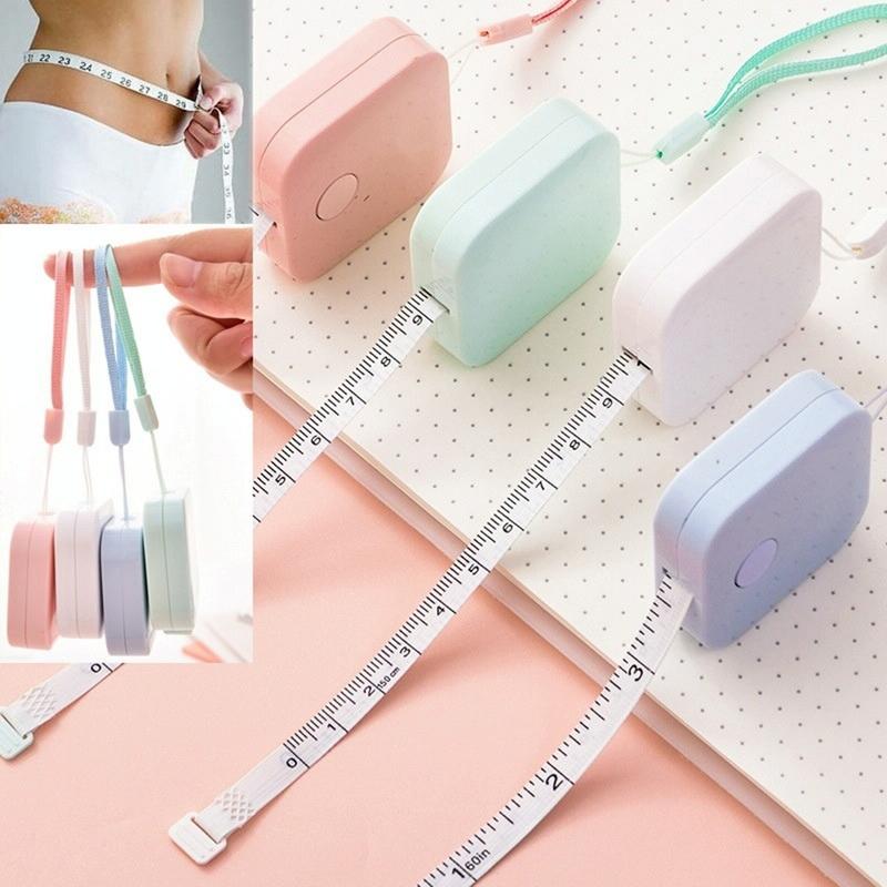 Compact Leather Measuring Tape - 1.5M Mini Cute Portable-1964932180551536645