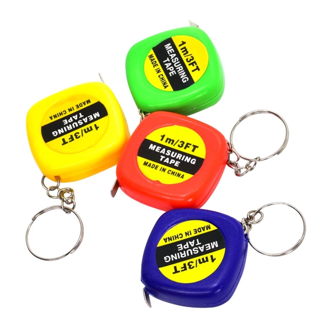 Compact Square Tape Measure Keychain - Set Of 4-1915196949108232197
