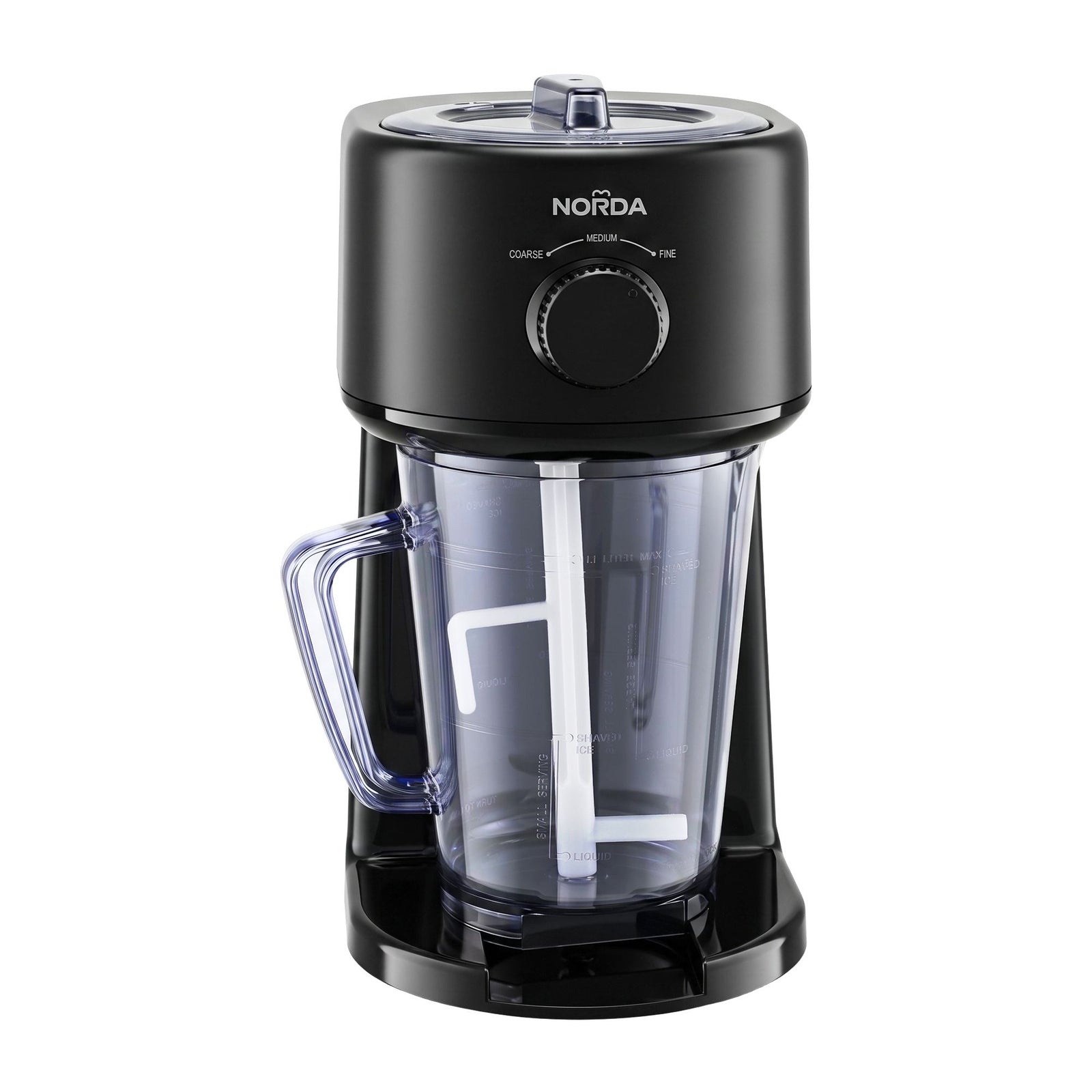 NORDA 1.1L Slushie Machine Shaved Ice Maker 3 Texture Levels Black