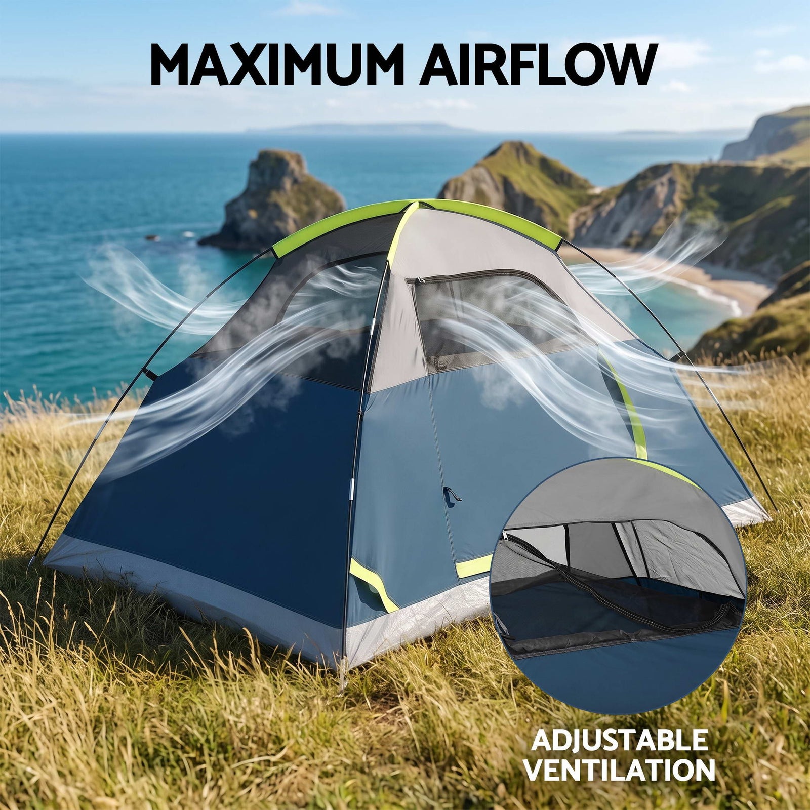 Weisshorn 2 Person Camping Dome Tent Lightweight Waterproof Outdoor Hiking
