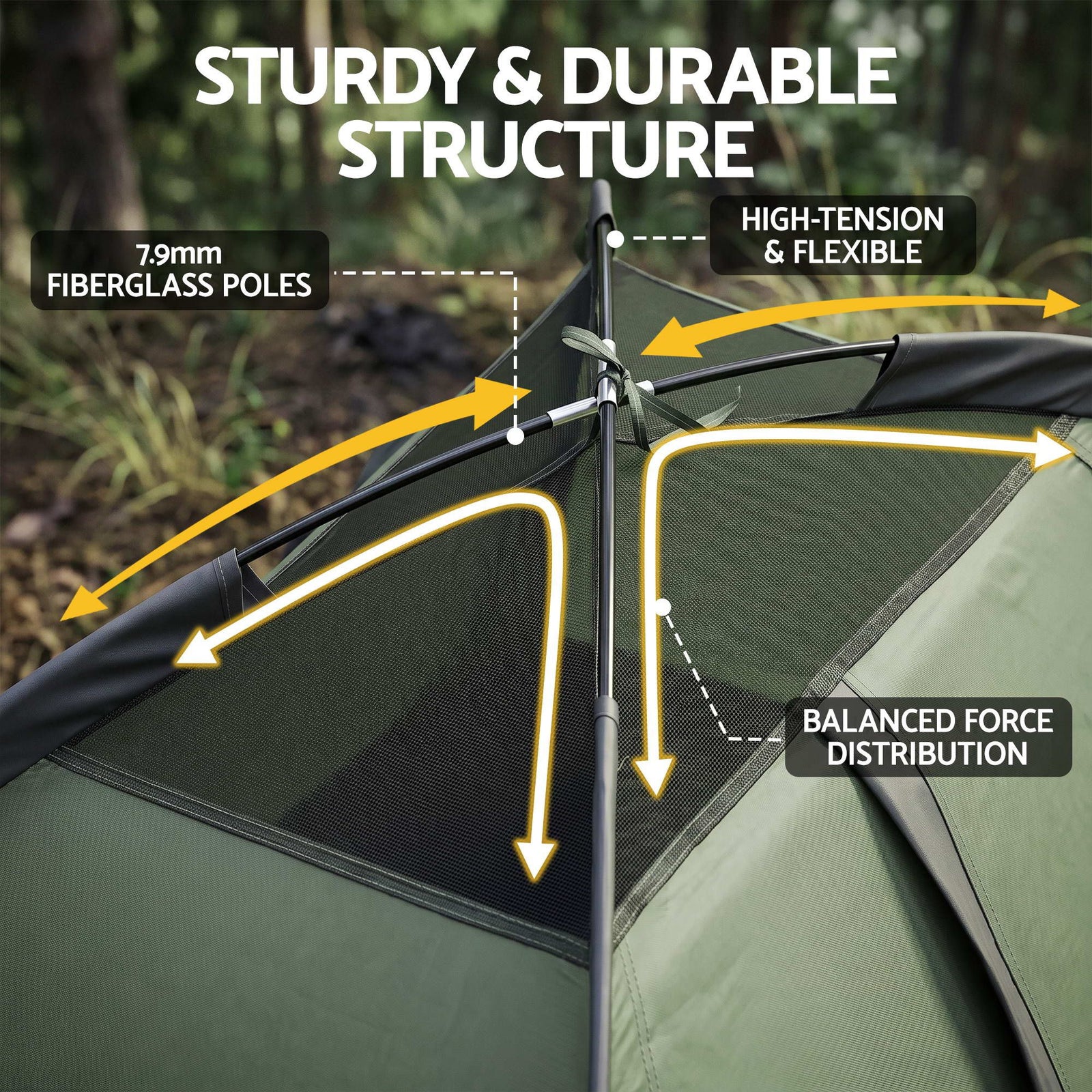 Weisshorn 1 Person Camping Tent Waterproof Hiking Vestibule Porch