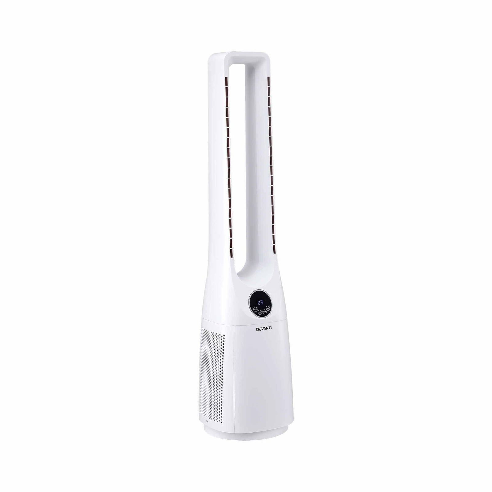 Devanti Bladeless Tower Fan 100cm 2-in-1 Cooling Airflow Purifying Remote