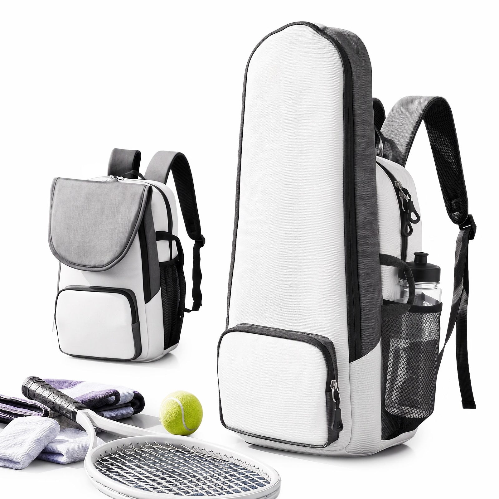 Everfit Tennis Racket Bag Foldable Backpack Racket Pocket Shoe Compartment