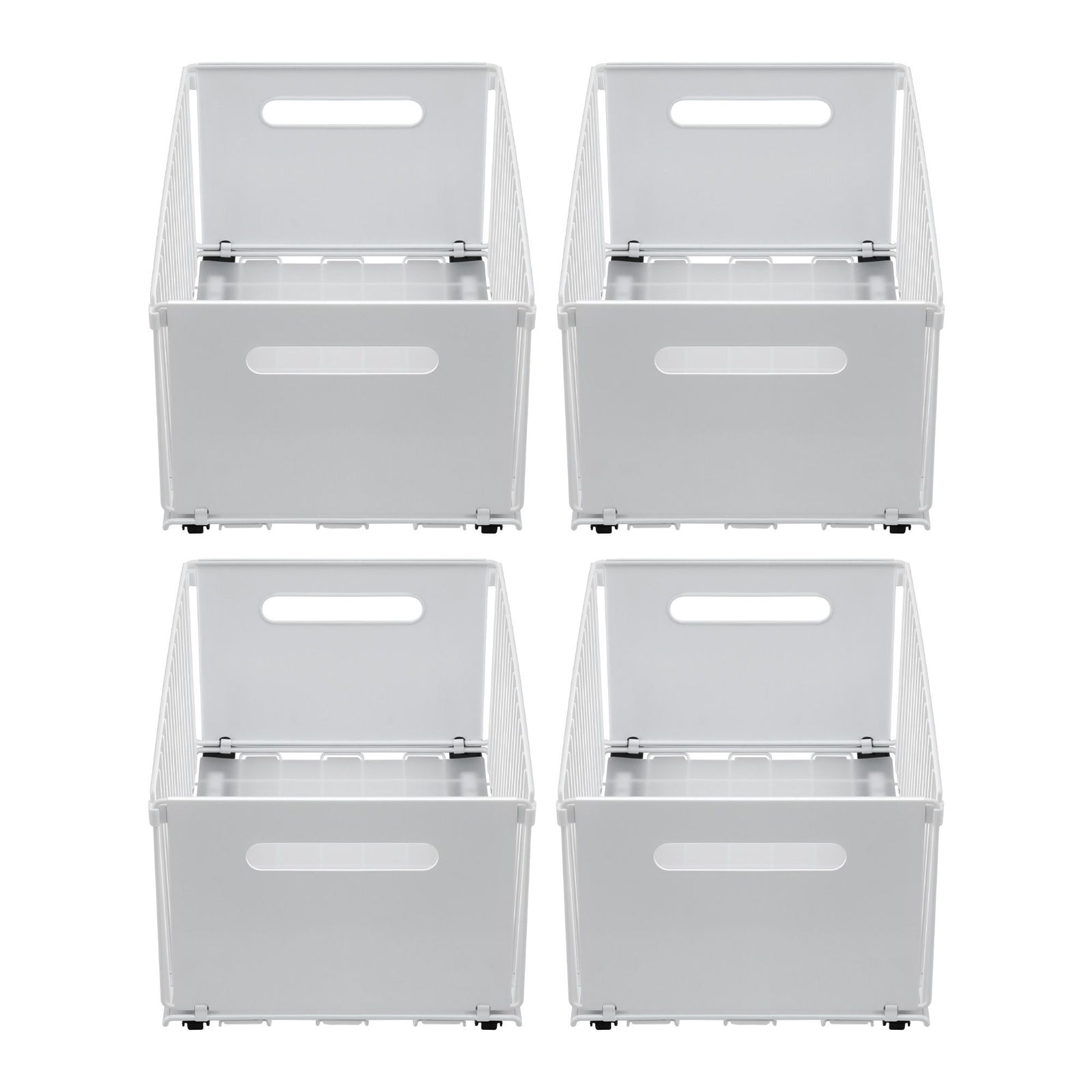Artiss 4 Pack Pull out Drawers for Cabinets Foldable Slide Out Drawers