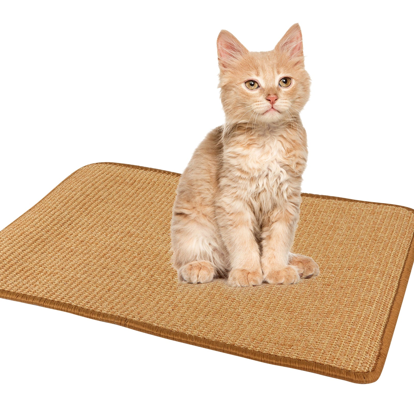 PupLily Natural Sisal Cat Scratch Mat, 40 X 60 CM