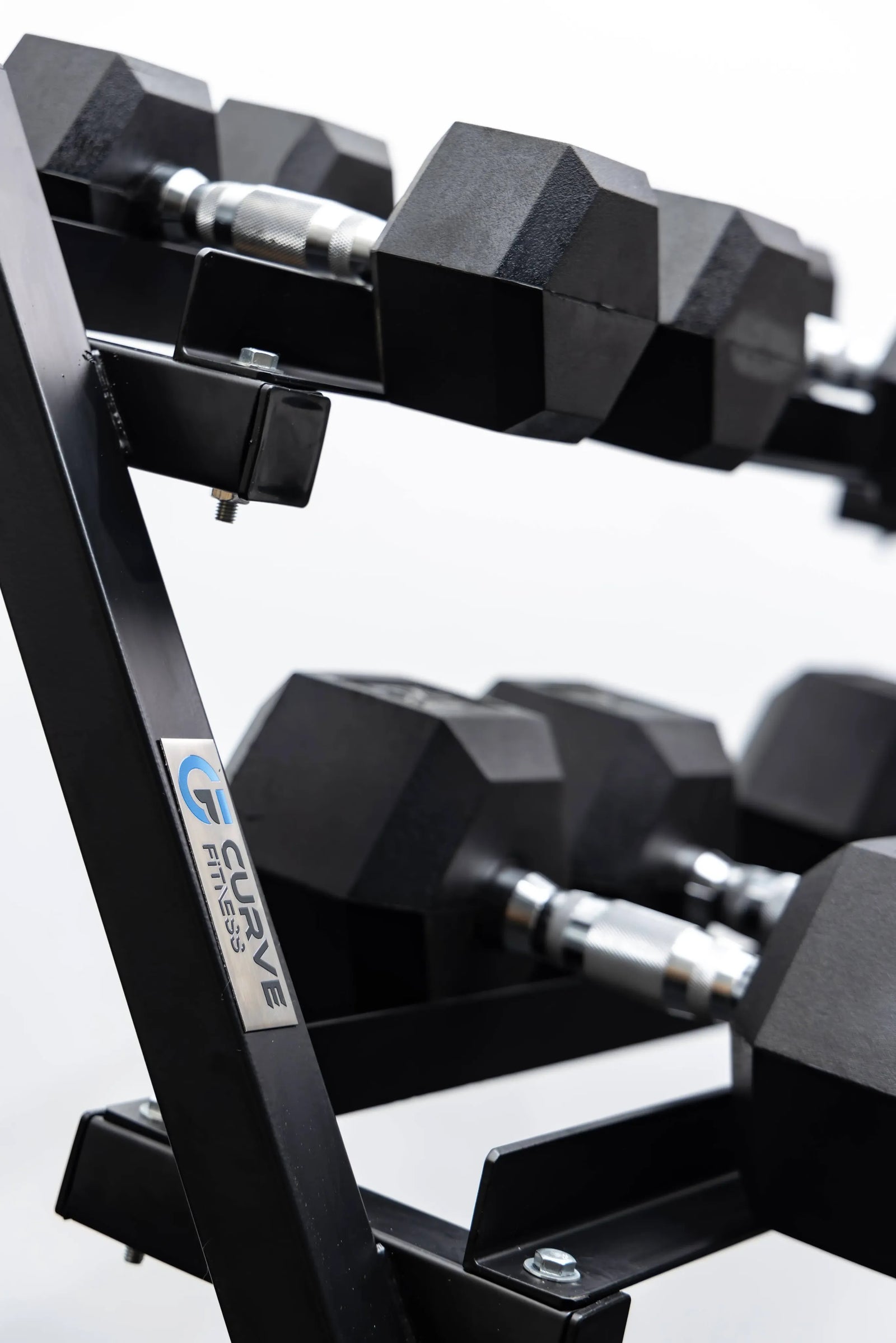 9 Pairs Hex Dumbbells PLUS Dumbbell Rack (270kg | 5kg-25kg | 1.1m 3-tier Rack)