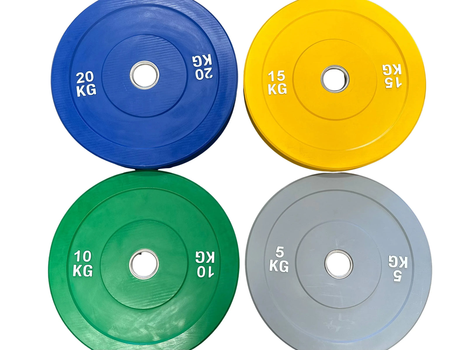 Coloured Olympic Bumper Plates - 100kg kit