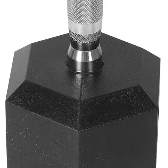 Rubber Hex Dumbbells 2X12.5 kg