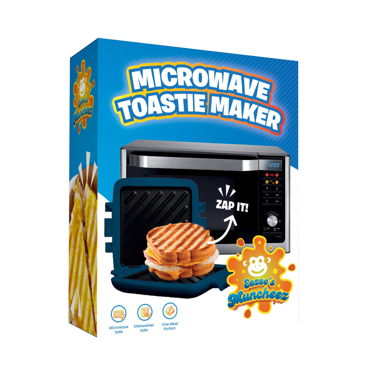 Laser Heatwave Tech Microwave Toastie Maker Blue