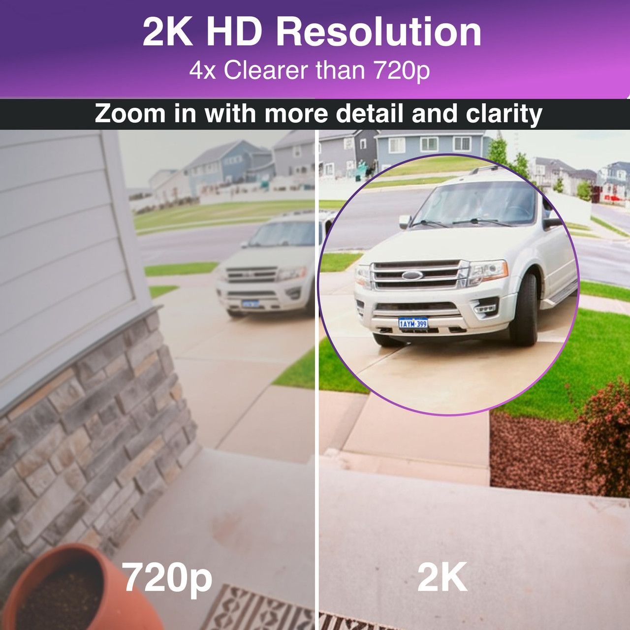 Connect Outdoor 2K Camera with Solar Panel