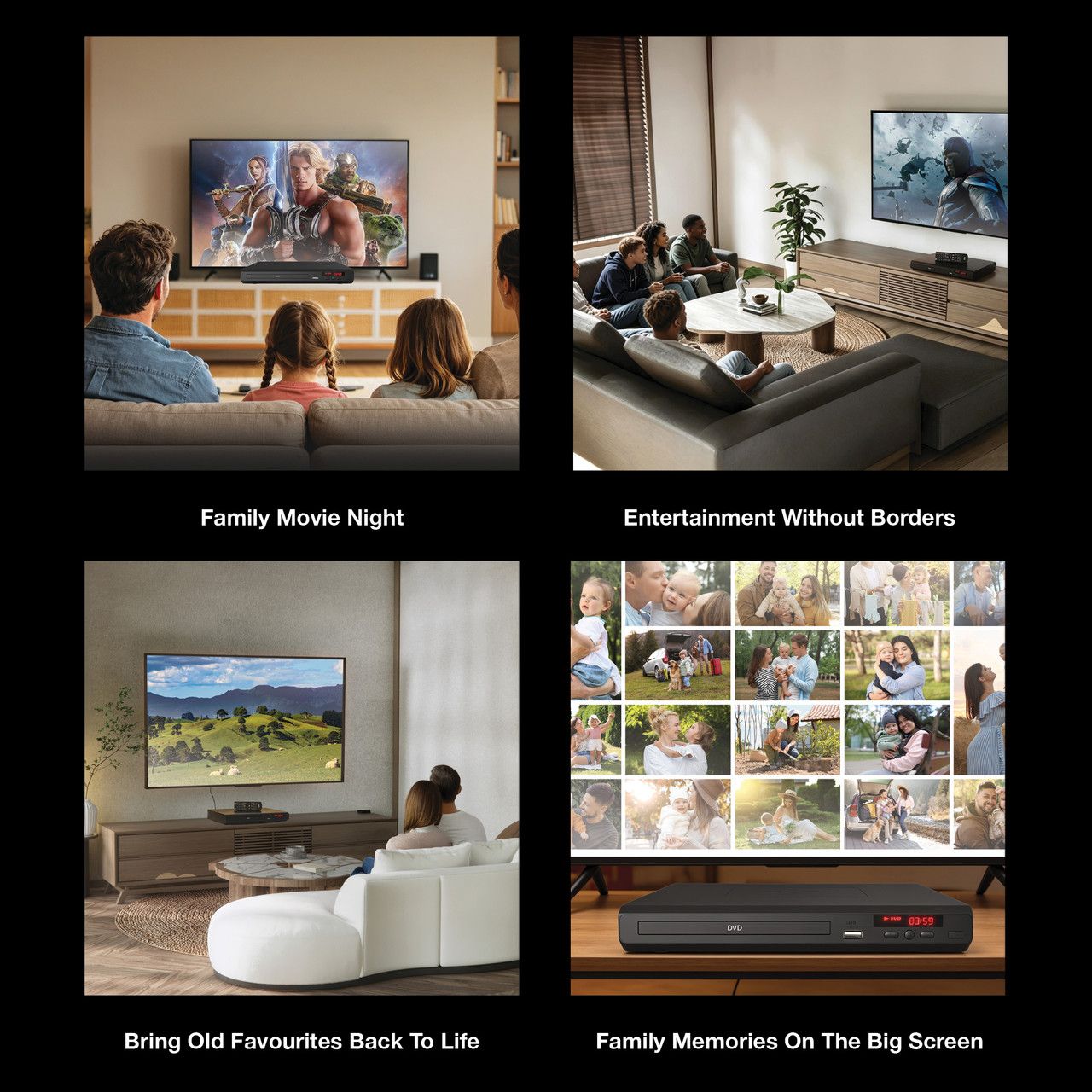 Laser Multi-Region DVD Player with HDMI and USB