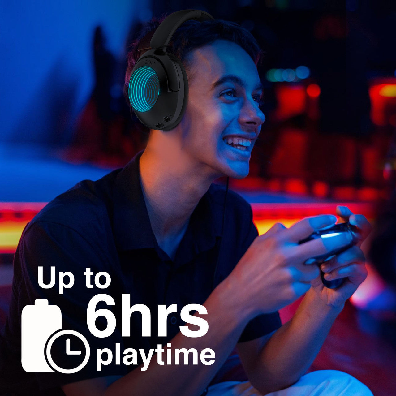 Laser Infinity Light Bluetooth Headphones