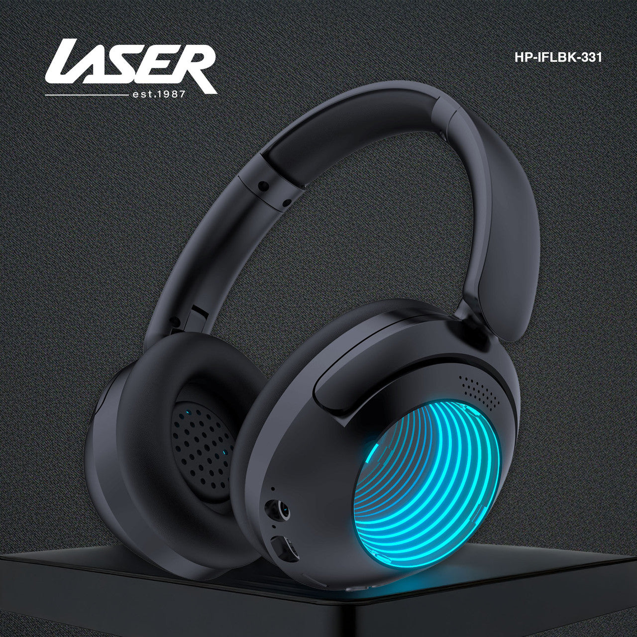 Laser Infinity Light Bluetooth Headphones