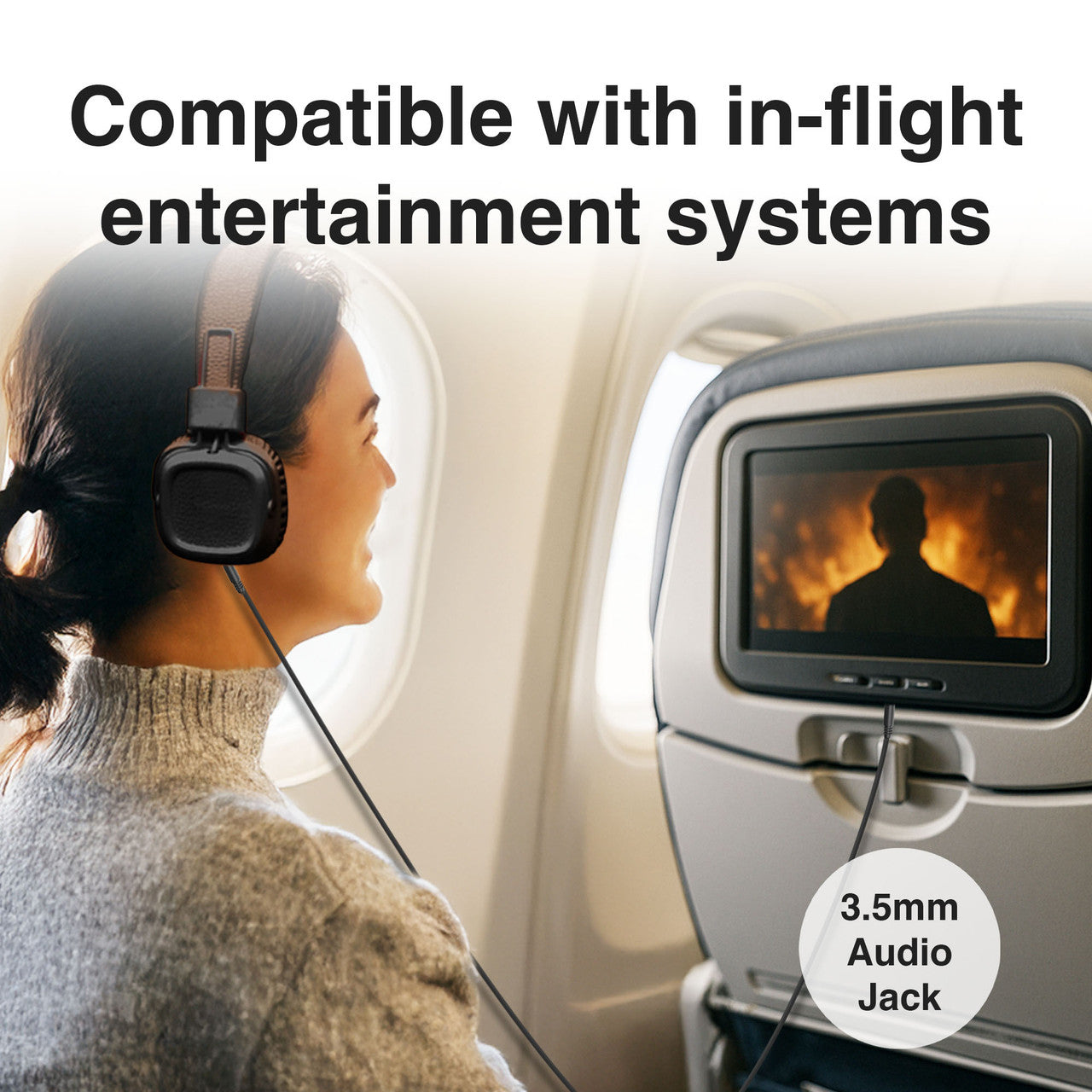 Soundtec Wireless On-Ear Headphones Brown