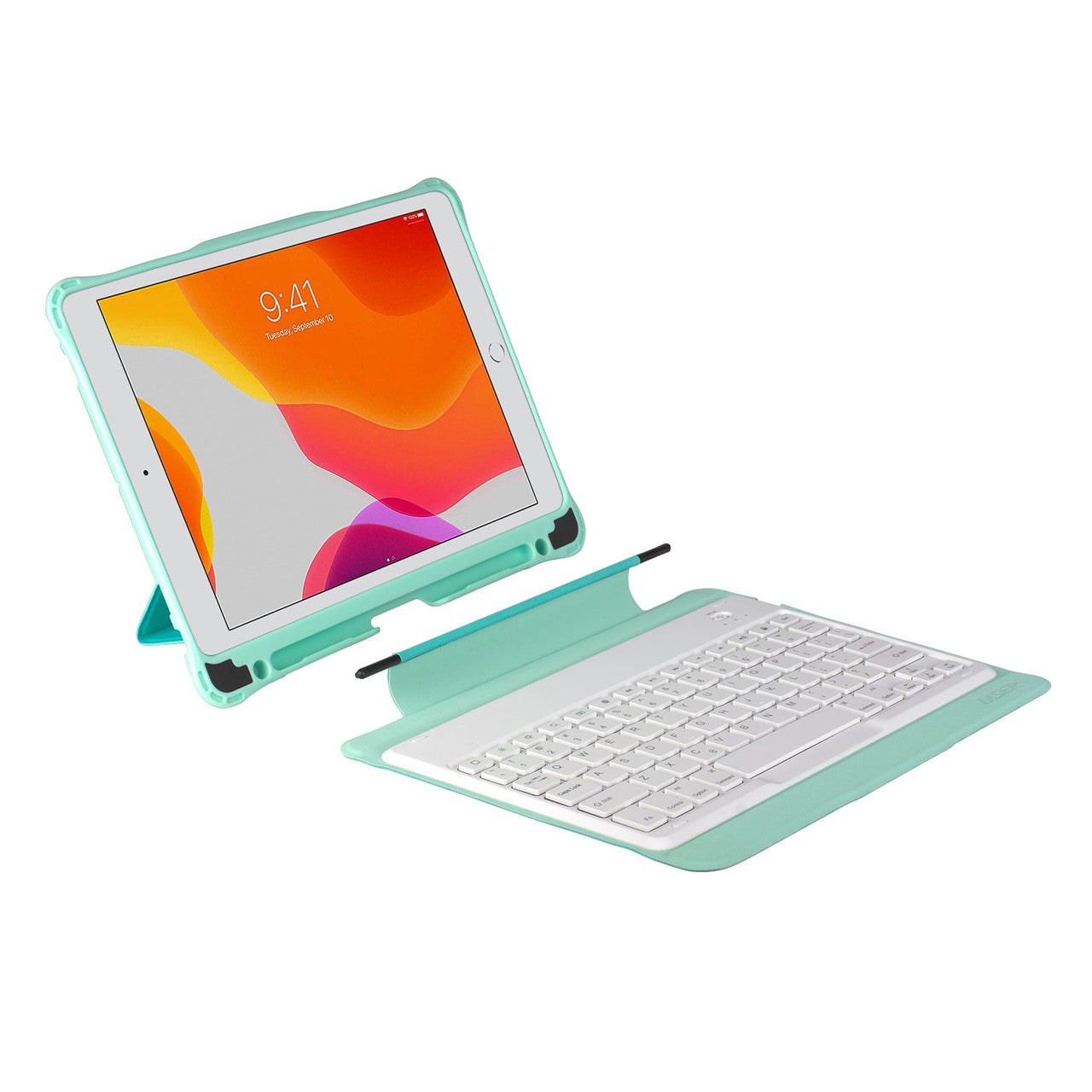 Laser iPad 10.2-inch Wireless Keyboard Case Green