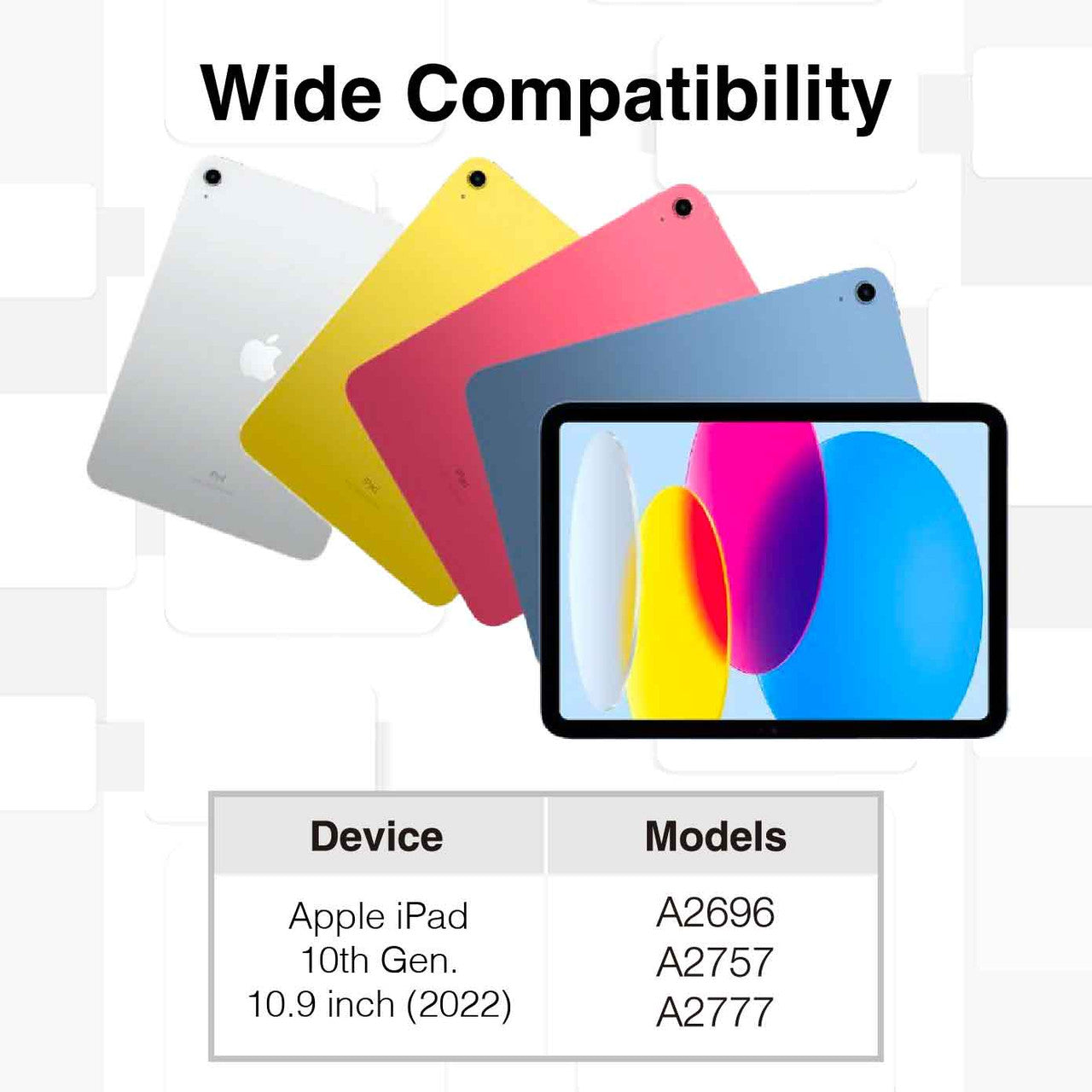 Laser iPad 10.9-inch Wireless Keyboard Case Black