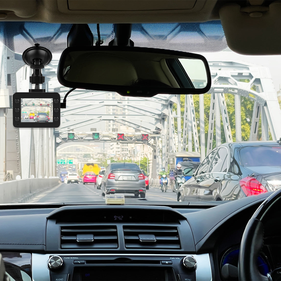 Laser Full HD Dash Camera 2.5 Inch Display