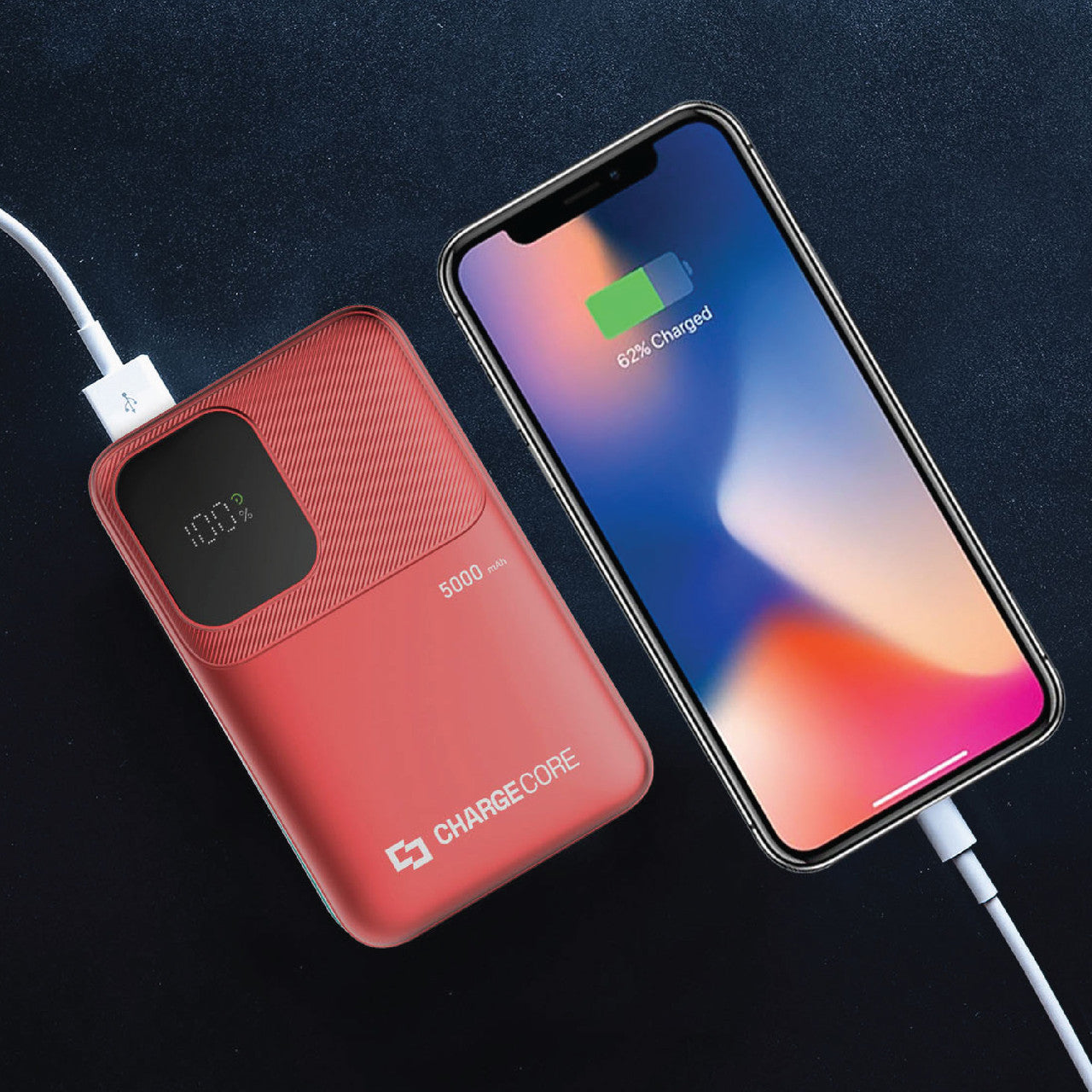 ChargeCore SafeCharge Max 5K - Sunset Coral